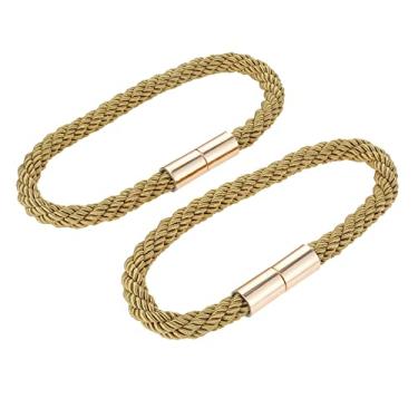 Imagem de peças prendedores de cortina magnética prendedores de gravata prendedores de fivela hastes de cortina acessórios cortinas de quarto decoração de cortina, ouro bronze, 4 peças