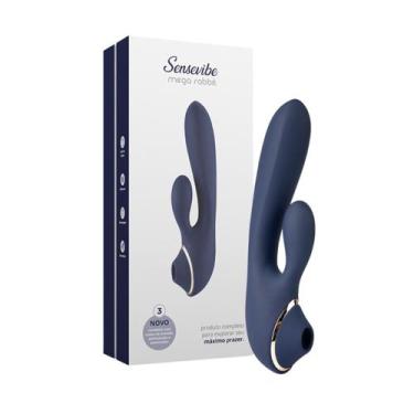 Imagem de Vibrador E Estimulador Recarregavel Sensevibe Mega Rabbit - A Sós