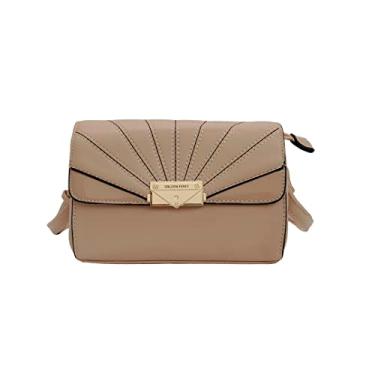 Imagem de Bolsa Feminina Transversal Tiracolo Porta Celular Pequena Golden fênix Cor:Bege Claro;tamanho:P