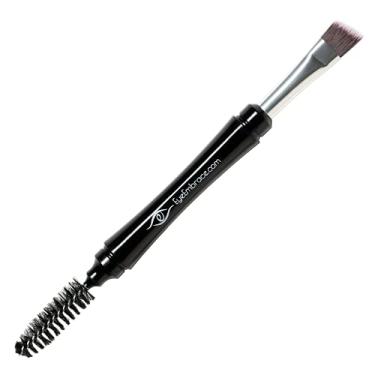 Imagem de Eye Embrace Pincel de sobrancelha angular Pro Grip e escova spoolie – Pincel de qualidade premium para maquiagem de sobrancelhas