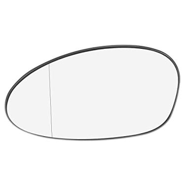 Imagem de X AUTOHAUX Substituição de vidro do espelho retrovisor do carro com placa traseira aquecida lado esquerdo do motorista para BMW 335i 135i 330xi