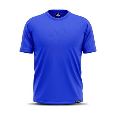 Imagem de Camiseta Manga Curta Plus Size Adstore Azul Royal Masculina Térmica UV Segunda Pele Compressão (G2)