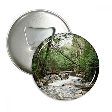 Imagem de Water Stream Science Nature Cenário Abridor de garrafas Ímã de geladeira Emblema multifuncional