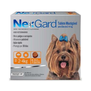 Imagem de Combo 2 Comprimidos Nexgard Cães 2 A 4 Kg - Merial