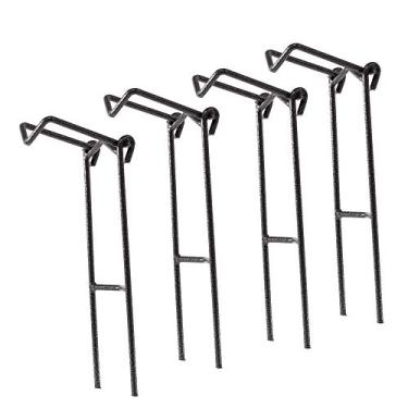 Imagem de Kit 4 Suportes Secretária Espera para Vara de Pesca Dobrável Super Reforçado 50cm