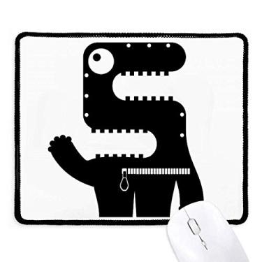 Imagem de Mousepad alienígena monstro alienígena borda costurada tapete de borracha para jogos