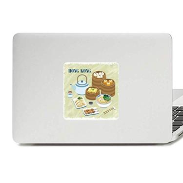 Imagem de Adesivo de vinil paster para laptop Hong Kong Style China Dim Sum Decoração de PC
