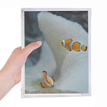Imagem de Caderno com imagem natural de peixe, peixe, peixe, peixe, palhaço, oceano, agenda recarregável, papelaria