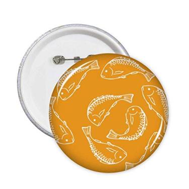 Imagem de Peixe Frutos do Mar Surround Comida Peixe Emblema Emblema Acessório Decoração 5 peças