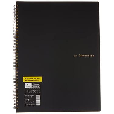 Imagem de Maruman Caderno MNEMOSYNE 29 x 21 cm (A4), grade de pontos de 5 mm, 70 folhas (N109), branco
