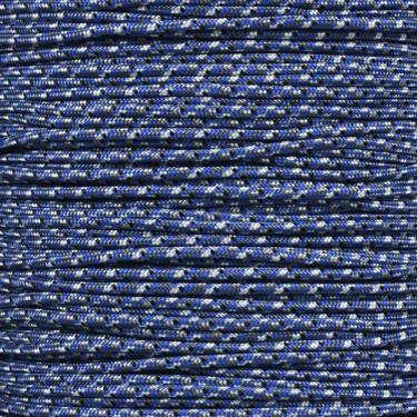 Imagem de Corda Paracord Tática de Náilon de 5 Fios West Coast 275-LB Resistência à tração – 2,38 mm, Blue Camo, 100 Feet