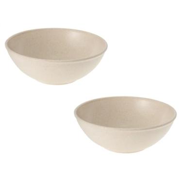 Imagem de Conjunto 2 Tigelas Bowl EVO Sustentável 700ml Sorvete Açaí Sopas Molhos Poke Salada (Marfim)