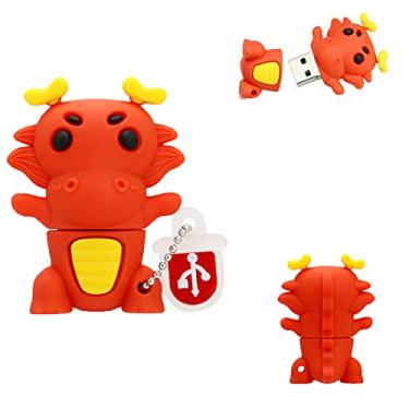 Imagem de Pen Drive Dragon – Pen Drive de 16 GB – Cartão de memória USB – Pen Drive divertido (Dragon)