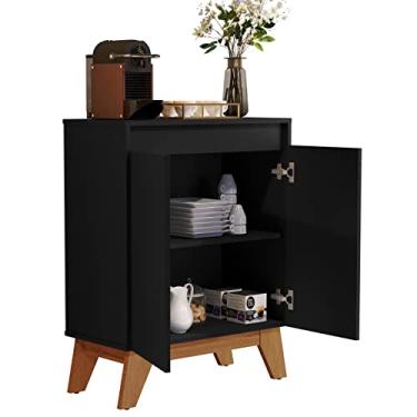 Imagem de Buffet Cancun Aparador Balcão Cantinho Do Café Sala De Estar (Preto)