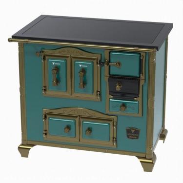 Imagem de Fogao a Lenha N 2 Gab Imperador Premium Turquesa