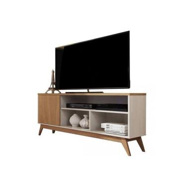 Imagem de Rack Malbec Wood 1.36 Off White/Nature – Giga Móveis