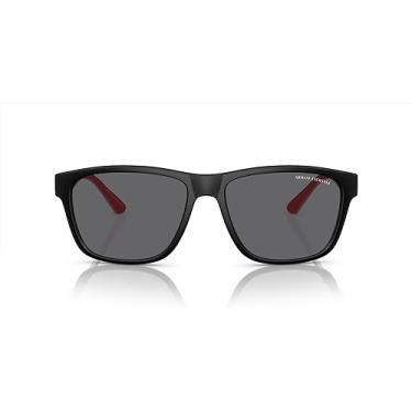 Imagem de Armani Exchange Óculos de sol masculinos quadrados Ax4135s, Preto fosco, X-Large