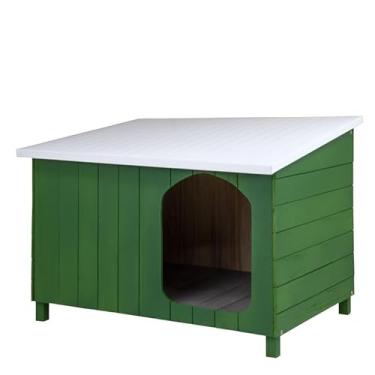 Imagem de Casa Casinha Cachorro Criadeira Telhado Galvanizado Grande N4 (Verde)