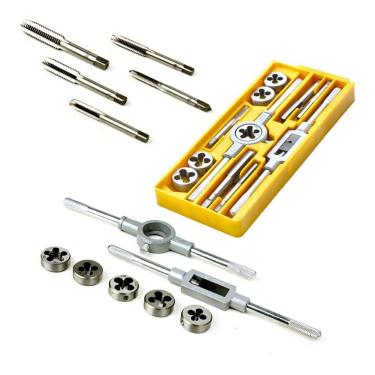 Imagem de Jogo De Tarracha E Macho Fêmea Kit C/Malete Pente Abre Rosca