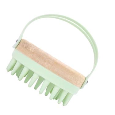 Imagem de Outanaya escova de shampoo cachos cabelos cacheados Escova de massagem para o couro cabeludo frizzer grade alimentar escovar escova de cuidado xampu purificador Gel de sílica