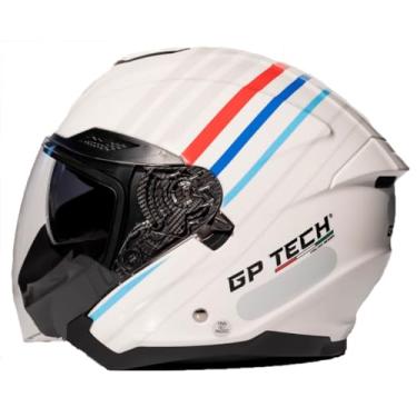 Imagem de CAPACETE GP TECH OPEN OF669 RANGE BRANCO-AZUL 60