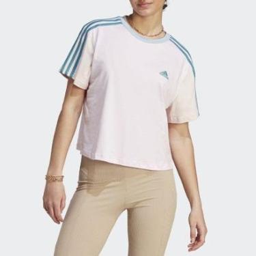 Imagem de Camiseta Adidas Essentials 3-Stripes - Mulher-Feminino