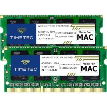 Imagem de Kit Timetec Hynix IC 8 GB (2 x 4 GB) compatível com Apple DDR3L 1600 MHz para MacBook Pro (início de 2011,meados de 2012), iMac (metade de 2011,final de 2012,início de 2013,final de