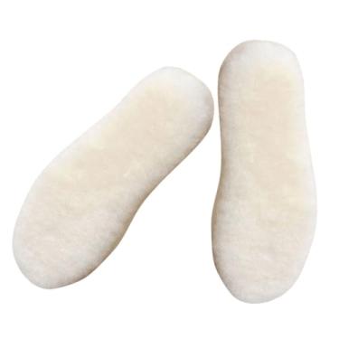 Imagem de 1 par de palmilhas de lã para homens, palmilhas de reposição para sapatos, solas de lã, solas de bota de inverno, palmilhas quentes de lã, palmilhas confortáveis, palmilhas femininas, palmilhas de sap