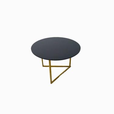 Imagem de Mesa de Centro Jade Base de Aço Tampo MDF Decorativa Moderna