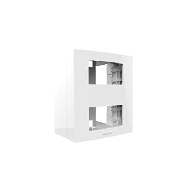 Imagem de Conjunto Placa e Caixa de Sobrepor para 2 Módulos Separados, Alumbra, Inova Pro 85116, Branco