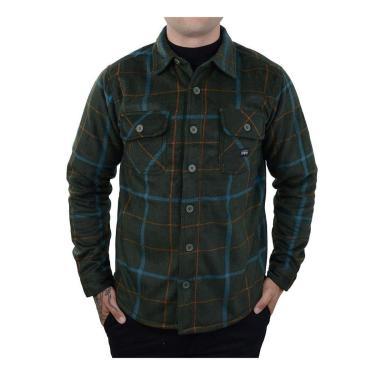 Imagem de Camisa Masculina Nicoboco ML Flanela Forrada kenai Verde 554-Masculino