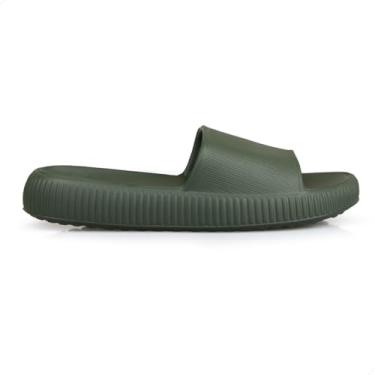 Imagem de Sandália Nuvem Chinelo Leve Confortável Super Macio Original (Verde Militar, BR, Adulto, Faixa Numérico, 35, 36)