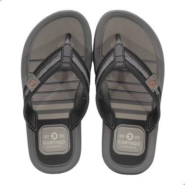 Imagem de Chinelo Infantil Cartago Maiorca Cinza/Preto