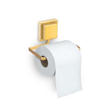 Imagem de Porta Papel Higiênico Adesivo Dupla Face 3M Dourado Fosco - 3244 Arthi