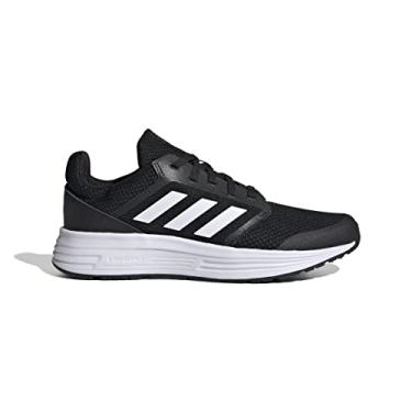 Imagem de adidas Tênis feminino Galaxy 5, Core Black/Bright White-pitch Black, 35