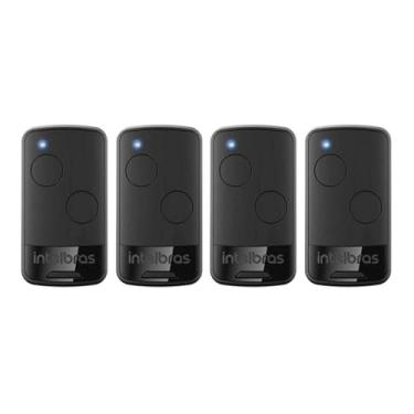 Imagem de Controle Remoto Para Portão Cerca Eletrica 433mhz Intelbras 2 Botões Kit 4 Unidades