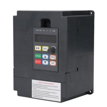 Imagem de Inversor de Unidade Variável, Controlador de Velocidade de Unidade de Frequência Variável 1PH AC220V Entrada 3PH AC0-220V Saída para Motor 1,5KW