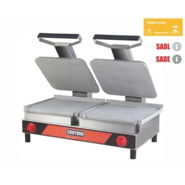 Imagem de Sanduicheira Lisa Dupla Croydon Sadl Elétrica 2x 32x34cm, 110V