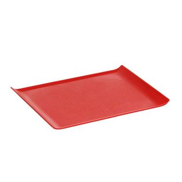 Imagem de Bandeja Servir Quadrada 30x45 Vermelha Em Polipropileno Linha Tropical Vem