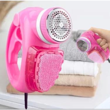 Imagem de Papa Bolinhas Portátil e Tira Pelos Carregavel Usb Bivolt ROSA