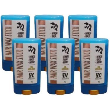 Imagem de 6UN Cera Modeladora Antifrizz 15g Hair Wax Stick Anaconda