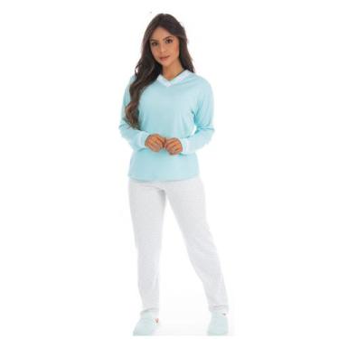 Imagem de Pijama MADAM feminino para o inverno Victory, GG, Verde