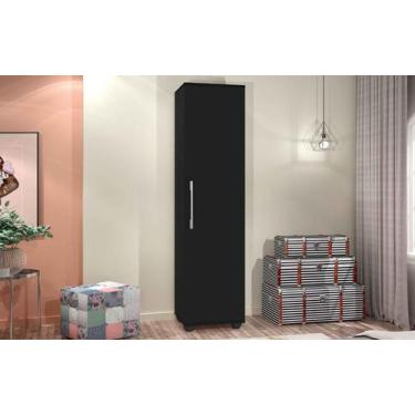 Imagem de Armário Organizador Multiuso 1 Porta Sofia Preto - Rede Móveis