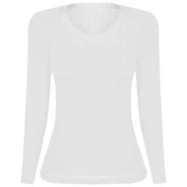Imagem de Blusa Manga Longa Sem Costura Lupo 45138-001 Cotton, M, Branco