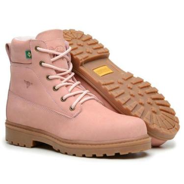 Imagem de Bota Adventure Cano Alto Mata Atlântica Rosa - Kallucci, 35, Rosa