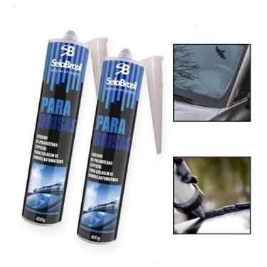 Imagem de Kit 2 Colas Tubo Para Brisa Janela Vidro Adesivo Automotivo - Selabras