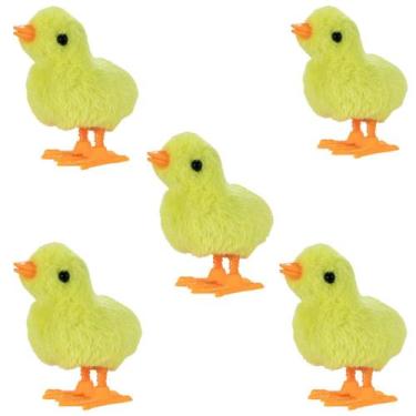 Imagem de Kit 5 Pintinhos Amarelinho a Corda Art Brink