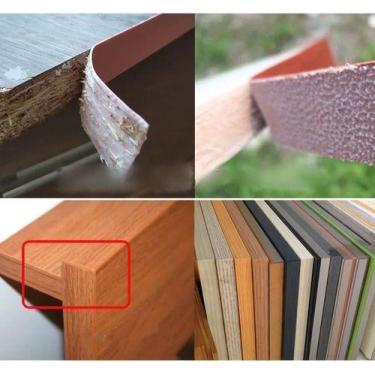 Imagem de Fita Pvc Mdf Titânio Cristalo Duratex 40mm X 10m Acabamento - REHAU