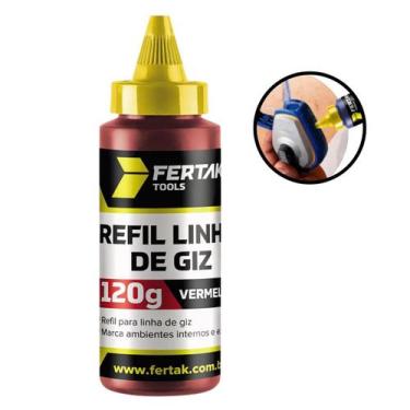 Imagem de Refil Para Linha De Giz 120g Vermelho - Fertak
