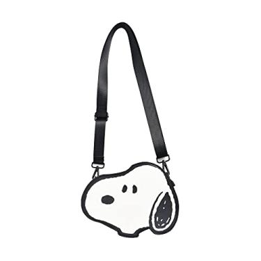 Imagem de Bolsa transversal Peanuts, mini bolsa de ombro ajustável para homens e mulheres, Snoopy, Snoopy